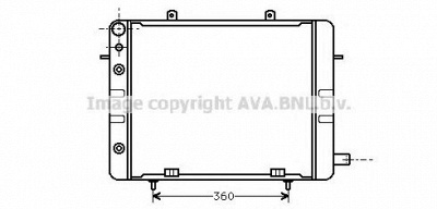 AVA QUALITY COOLING ol2058 -  Радиатор, охлаждение двигателя